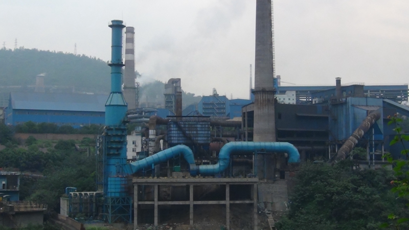 钢企球团厂转窑烟气脱硫治理设施建设完成