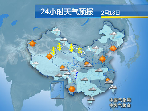 预计今天，西南地区东部、华南等地的部分地区有小雨或阵雨。