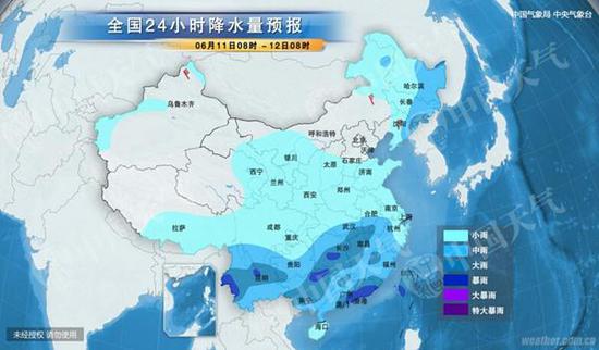 預(yù)計(jì)今天南方仍有分散性強(qiáng)降雨。